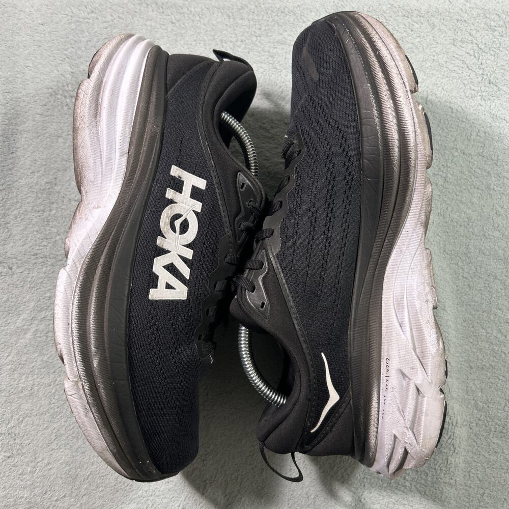 Hoka One One Bondi 8 Wide Shoes Womens 10.5 B Running Barefoot Trailhead 1127952
